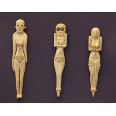Ivory figurines of women with pubic triangles